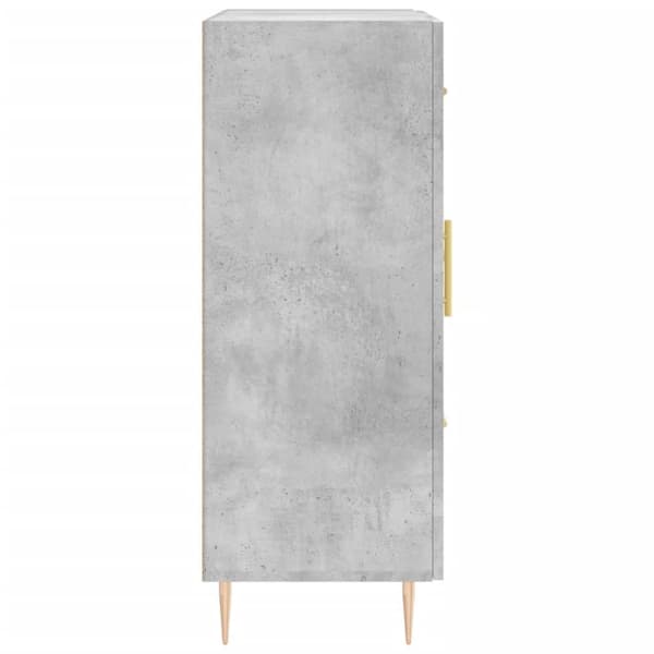 vidaXL Skänk betonggrå 69,5x34x90 cm konstruerat trä