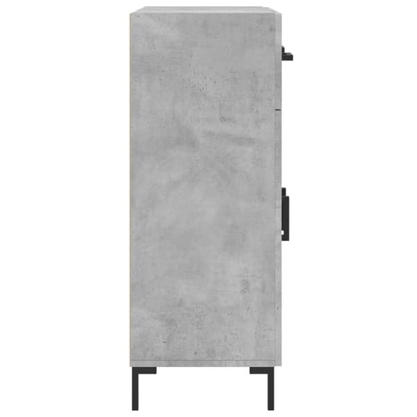 vidaXL Skänk betonggrå 69,5x34x90 cm konstruerat trä