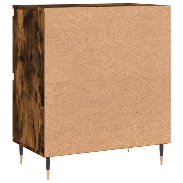 vidaXL Skjenk røkt eik 60x35x70 cm konstruert tre