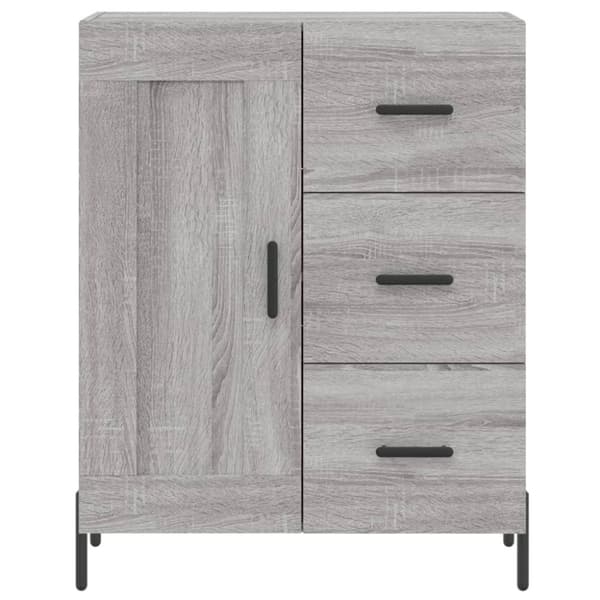 vidaXL Skänk grå sonoma 69,5x34x90 cm konstruerat trä
