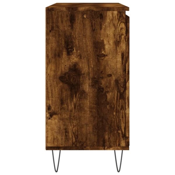 vidaXL skænk 104x35x70 cm konstrueret træ røget egetræsfarve