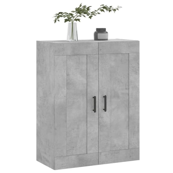 vidaXL vægskab 69,5x34x90 cm konstrueret træ betongrå