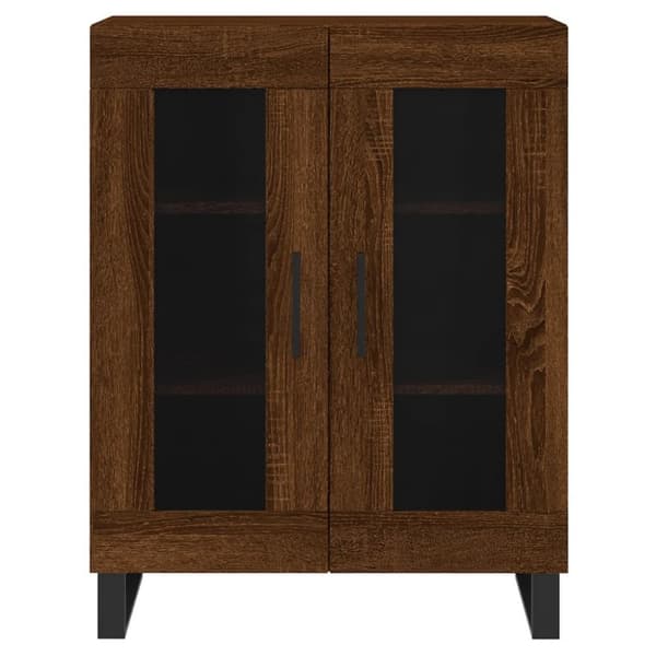 vidaXL Skjenk brun eik 69,5x34x90 cm konstruert tre