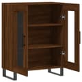 Miniatyrbilde 5 av 11: vidaXL Skjenk brun eik 69,5x34x90 cm konstruert tre