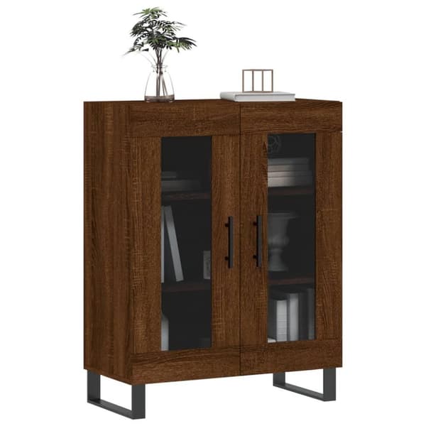 vidaXL Skjenk brun eik 69,5x34x90 cm konstruert tre