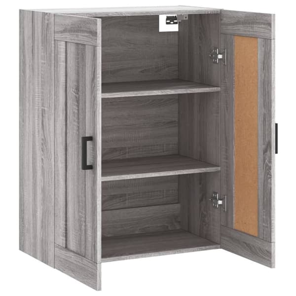 vidaXL vægskab 69,5x34x90 cm konstrueret træ grå sonoma-eg