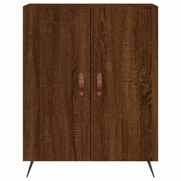 vidaXL højskab 69,5x34x180 cm konstrueret træ brun egetræsfarve