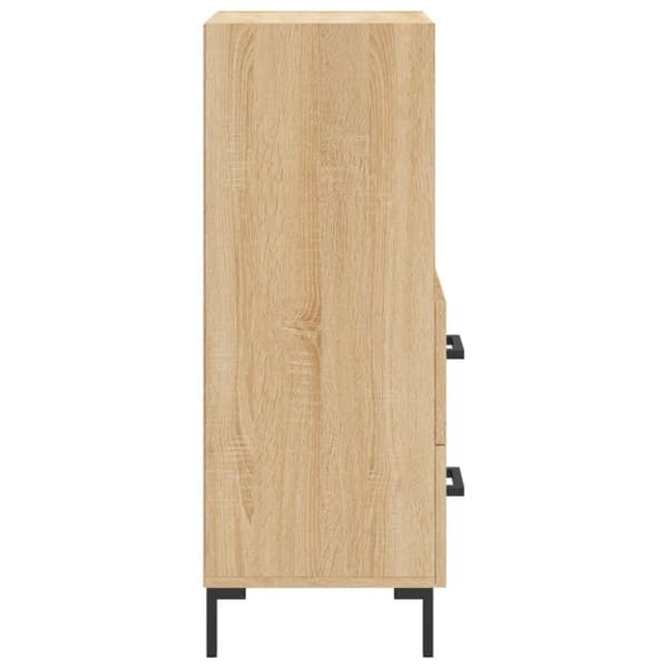 vidaXL Skjenk sonoma eik 34,5x34x90 cm konstruert tre