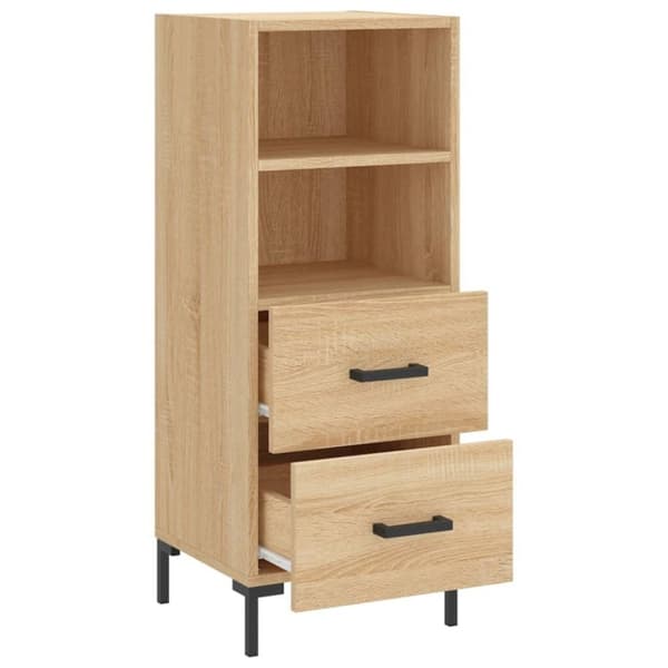 vidaXL skænk 34,5x34x90 cm konstrueret træ sonoma-eg