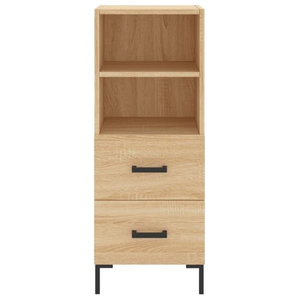 vidaXL skænk 34,5x34x90 cm konstrueret træ sonoma-eg