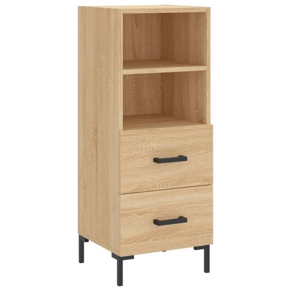 vidaXL skænk 34,5x34x90 cm konstrueret træ sonoma-eg