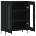 Miniatyrbilde 5 av 11: vidaXL Skjenk svart 69,5x34x90 cm konstruert tre