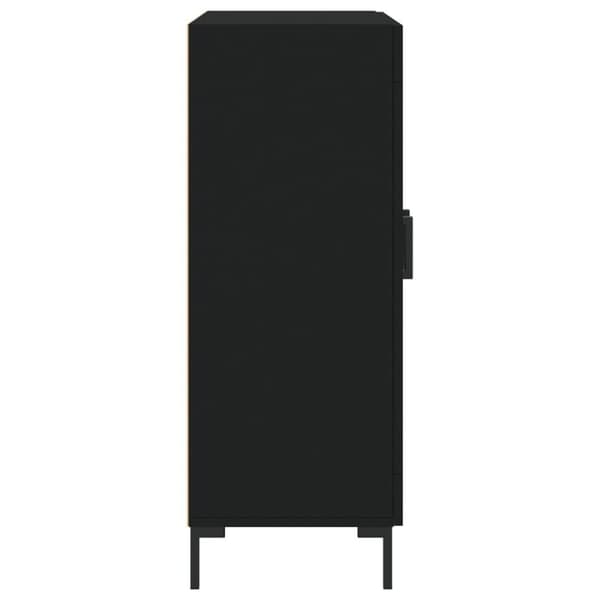 vidaXL Skjenk svart 69,5x34x90 cm konstruert tre