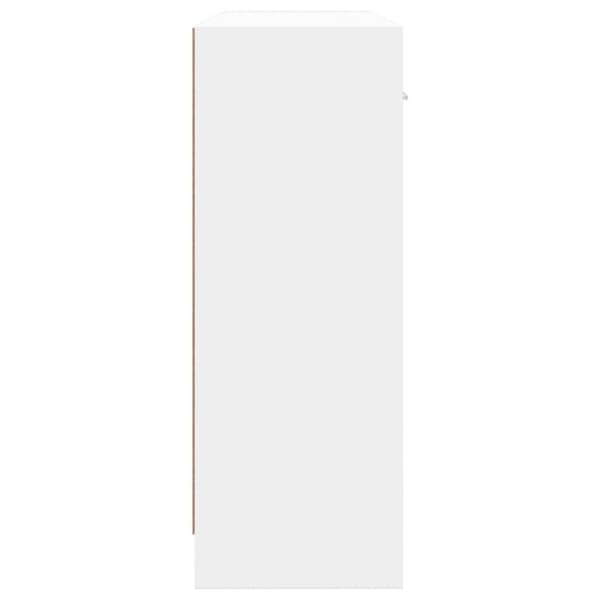 vidaXL Skjenk hvit 91x28x75 cm konstruert tre