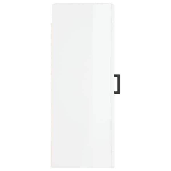 vidaXL Väggskåp vit högglans 34,5x34x90 cm konstruerat trä