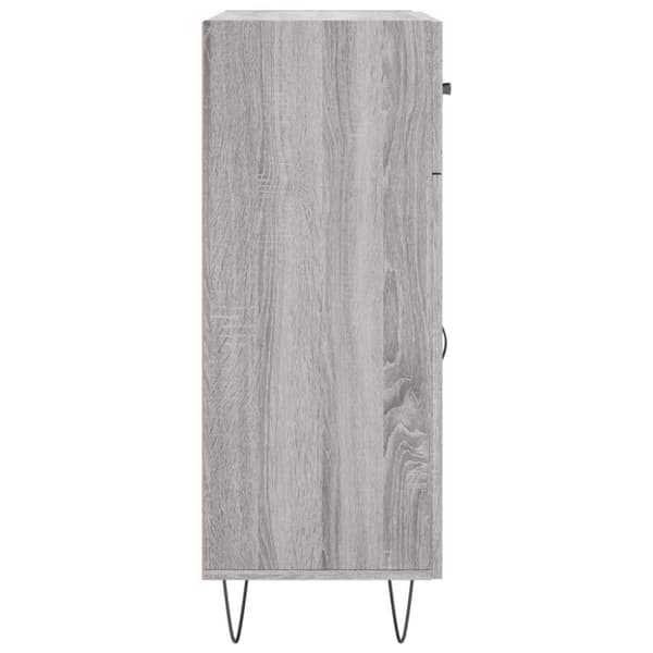 vidaXL skænk 69,5x34x90 cm konstrueret træ grå sonoma-eg