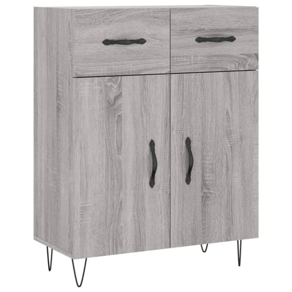 vidaXL Senkki harmaa Sonoma 69,5x34x90 cm tekninen puu