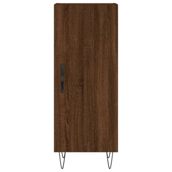 vidaXL Senkki ruskea tammi 34,5x34x90 cm tekninen puu