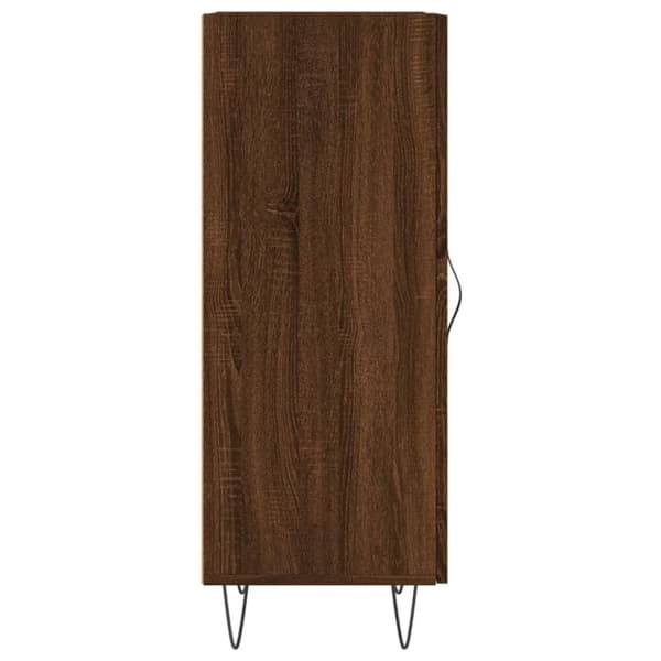 vidaXL Senkki ruskea tammi 34,5x34x90 cm tekninen puu