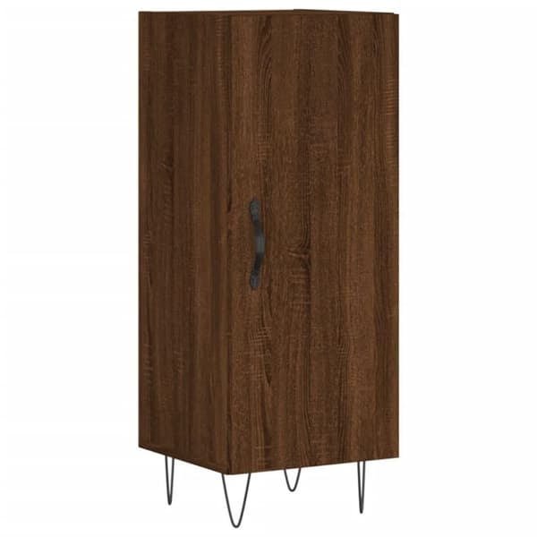 vidaXL Senkki ruskea tammi 34,5x34x90 cm tekninen puu