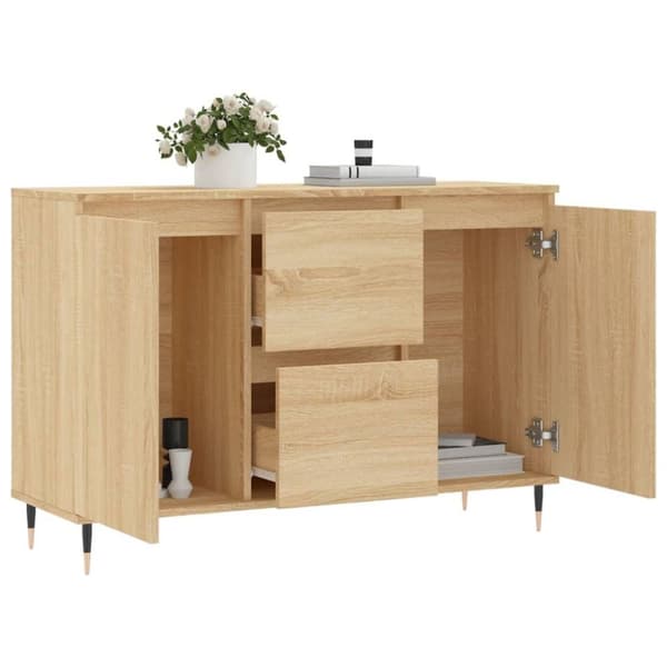 vidaXL Senkki Sonoma-tammi 104x35x70 cm tekninen puu