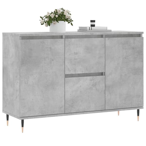 vidaXL Skjenk grå 104x35x70 cm konstruert tre