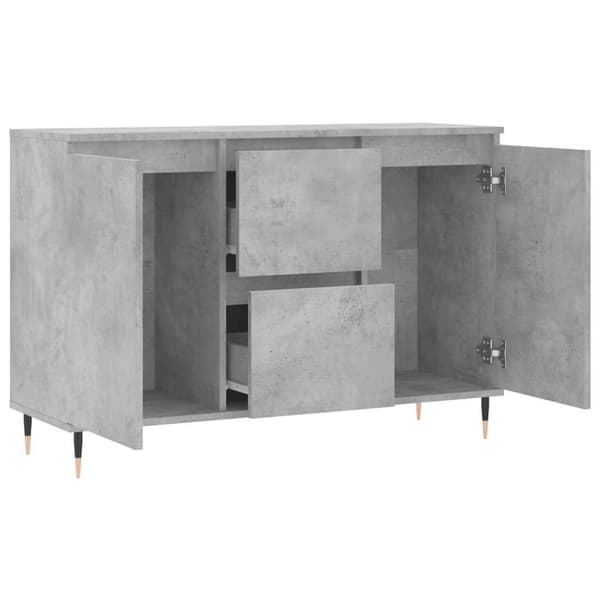 vidaXL Skjenk grå 104x35x70 cm konstruert tre
