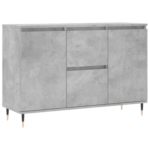 vidaXL Skjenk grå 104x35x70 cm konstruert tre