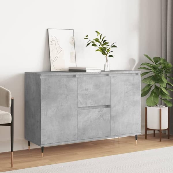 vidaXL skænk 104x35x70 cm konstrueret træ betongrå