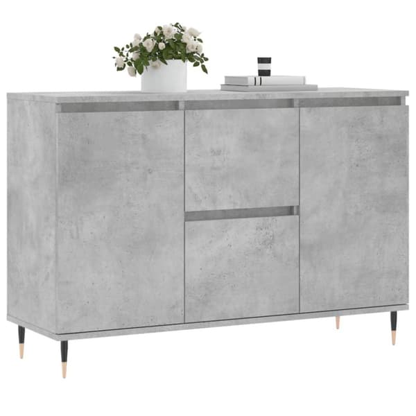 vidaXL skænk 104x35x70 cm konstrueret træ betongrå