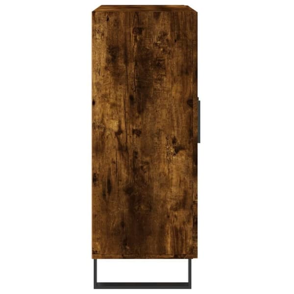 vidaXL Skänk rökfärgad ek 69,5x34x90 cm konstruerat trä