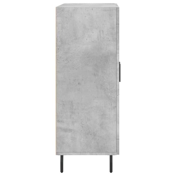 vidaXL Skjenk betonggrå 69,5x34x90 cm konstruert tre
