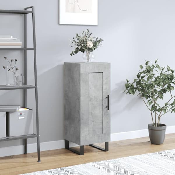 vidaXL skænk 34,5x34x90 cm konstrueret træ betongrå