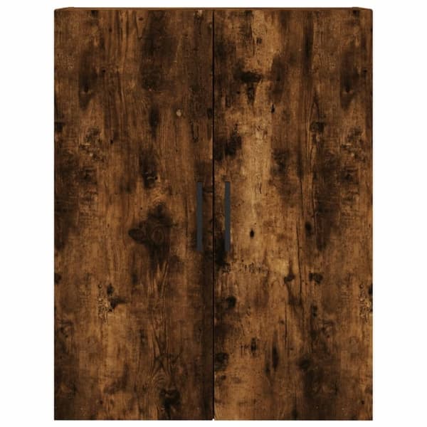 vidaXL væghængt skab 69,5x34x90 cm konstrueret træ røget sonoma-eg