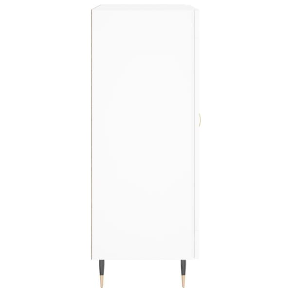 vidaXL Skjenk hvit 69,5x34x90 cm konstruert tre