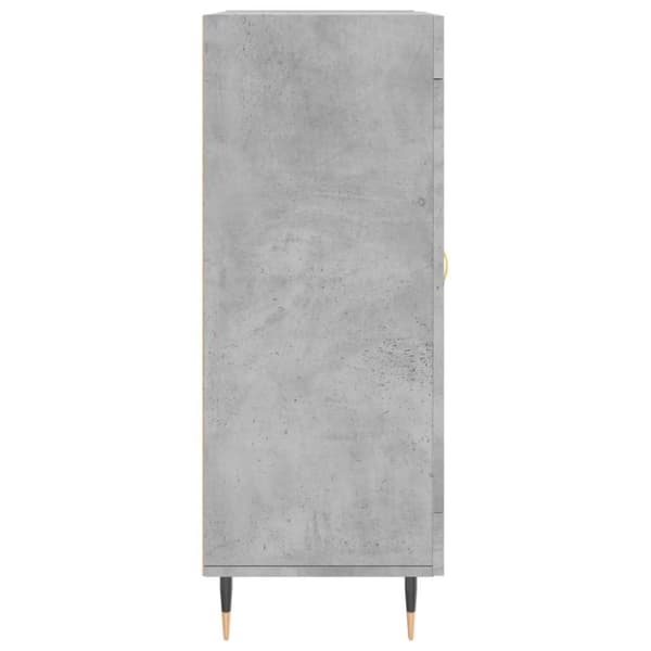 vidaXL Skänk betonggrå 69,5x34x90 cm konstruerat trä