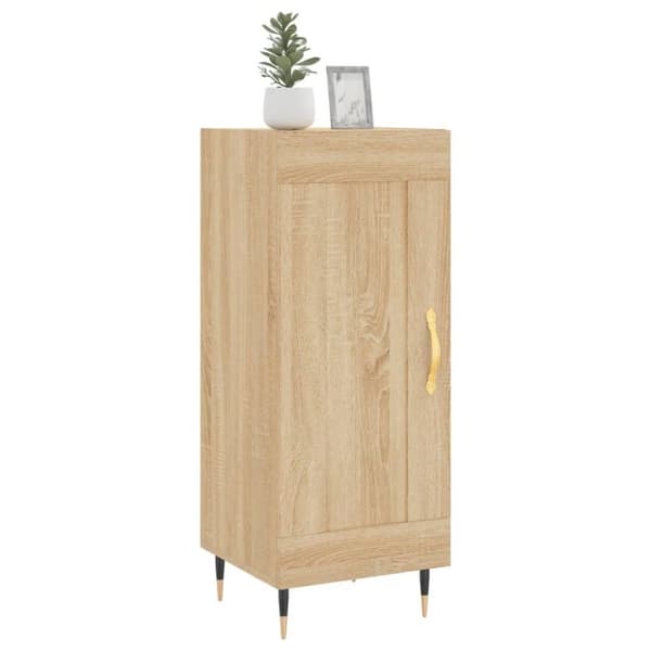 vidaXL Skjenk sonoma eik 34,5x34x90 cm konstruert tre