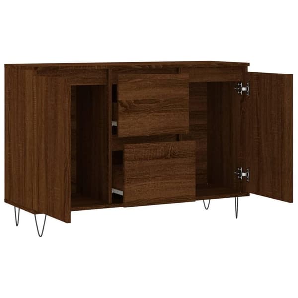 vidaXL Skänk brun ek 104x35x70 cm konstruerat trä