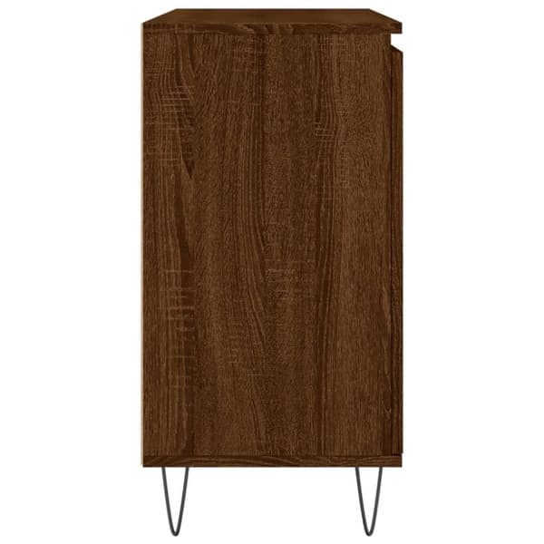 vidaXL Skänk brun ek 104x35x70 cm konstruerat trä