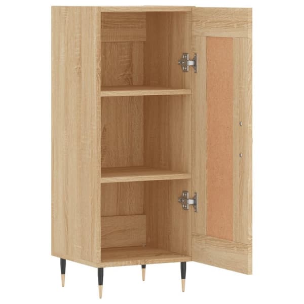 vidaXL skænk 34,5x34x90 cm konstrueret træ sonoma-eg