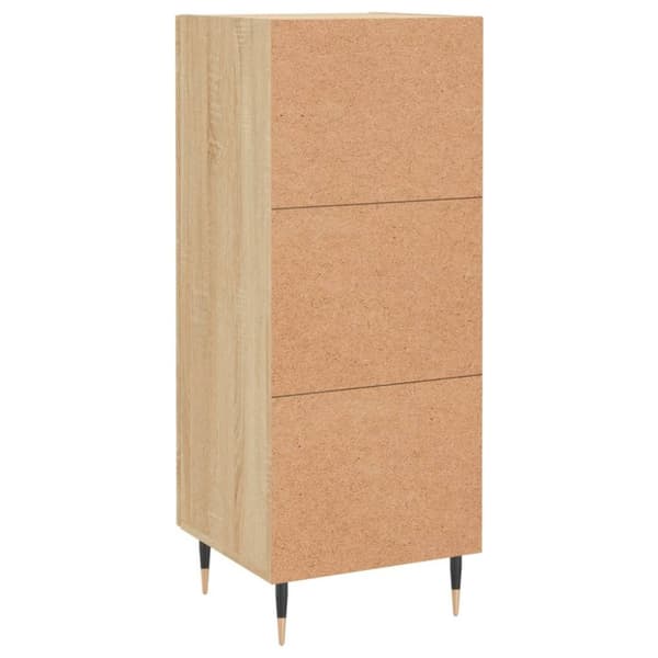 vidaXL skænk 34,5x34x90 cm konstrueret træ sonoma-eg