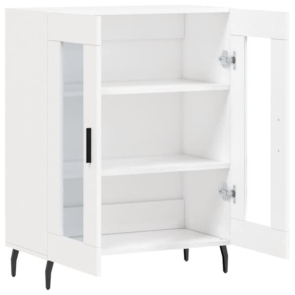 vidaXL skænk 69,5x34x90 cm konstrueret træ hvid
