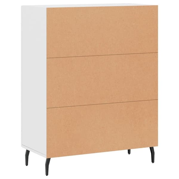 vidaXL skænk 69,5x34x90 cm konstrueret træ hvid