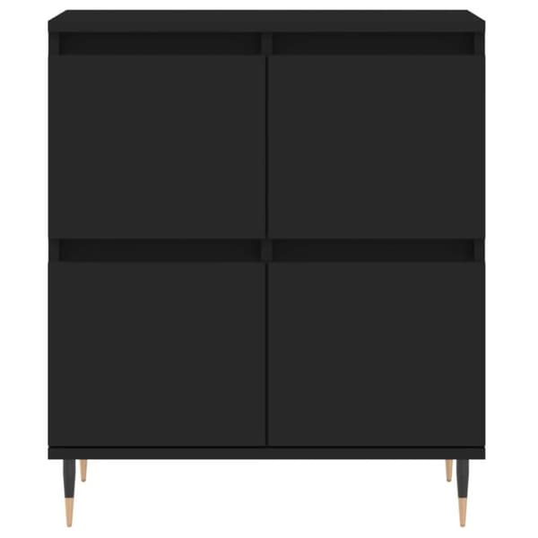 vidaXL skænk 60x35x70 cm konstrueret træ sort