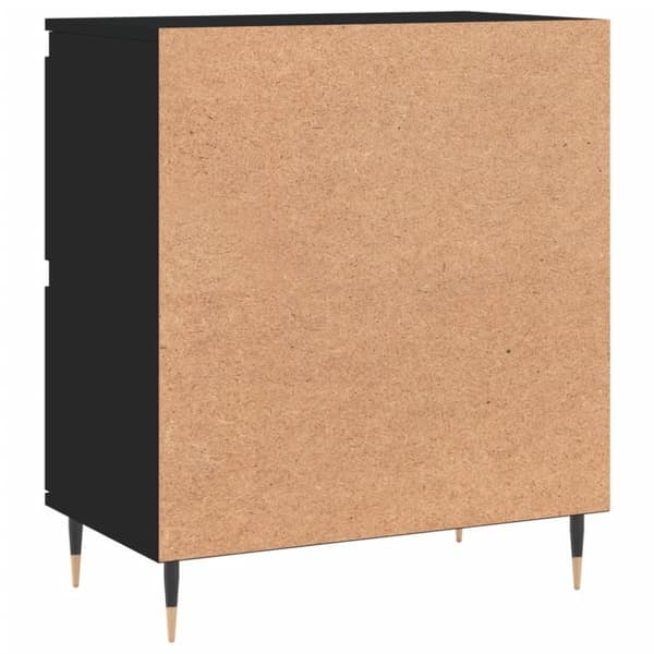 vidaXL skænk 60x35x70 cm konstrueret træ sort