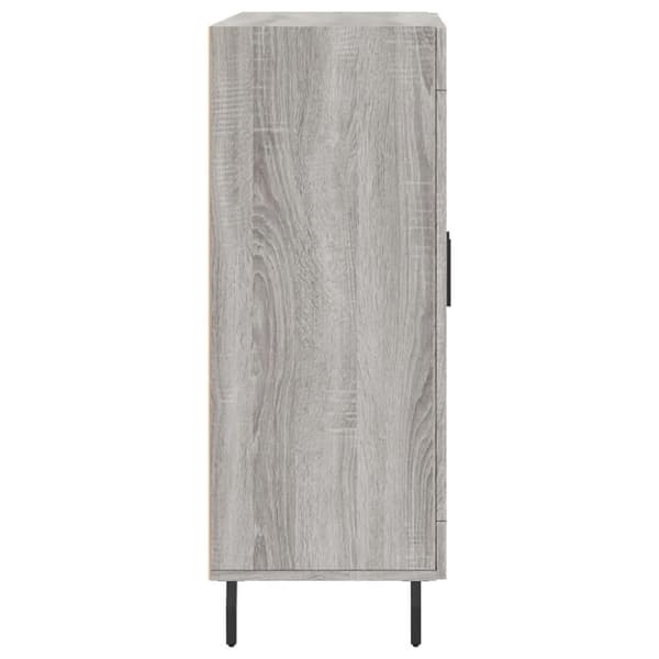 vidaXL skænk 69,5x34x90 cm konstrueret træ grå sonoma-eg