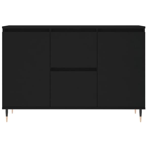 vidaXL Skjenk svart eik 104x35x70 cm konstruert tre