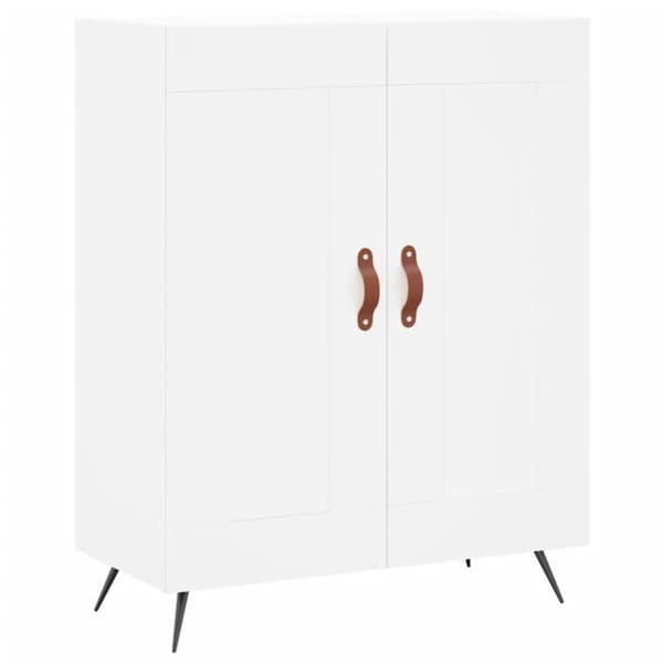 vidaXL Skjenk hvit 69,5x34x90 cm konstruert tre
