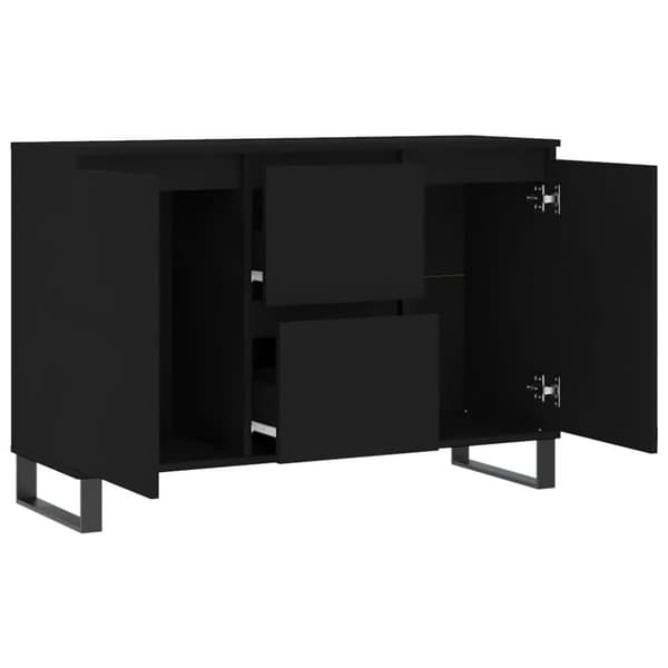 vidaXL skænk 104x35x70 cm konstrueret træ sort