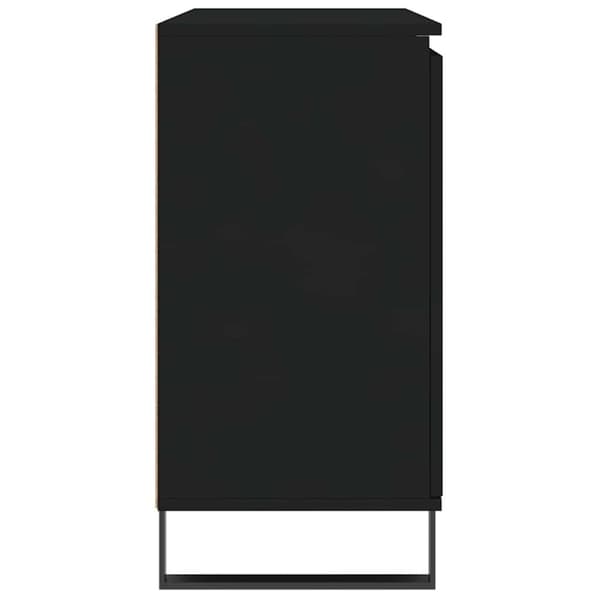 vidaXL Skjenk svart eik 104x35x70 cm konstruert tre